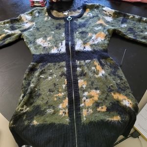 Venus zip front sweater dress